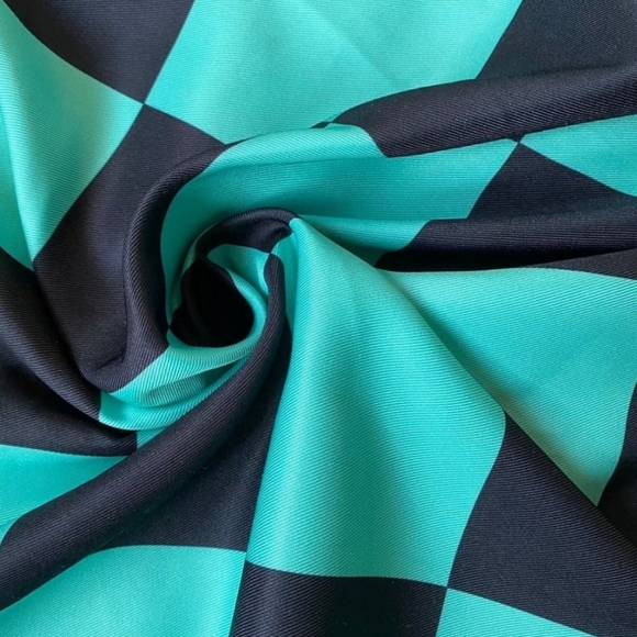 Slime Checkerboard Kimono - Picture 4 of 4